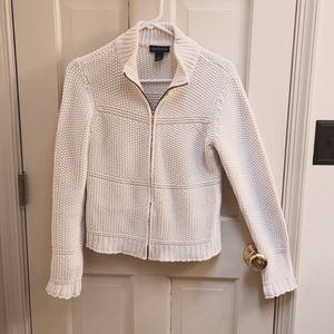 Ann Taylor zip up sweater